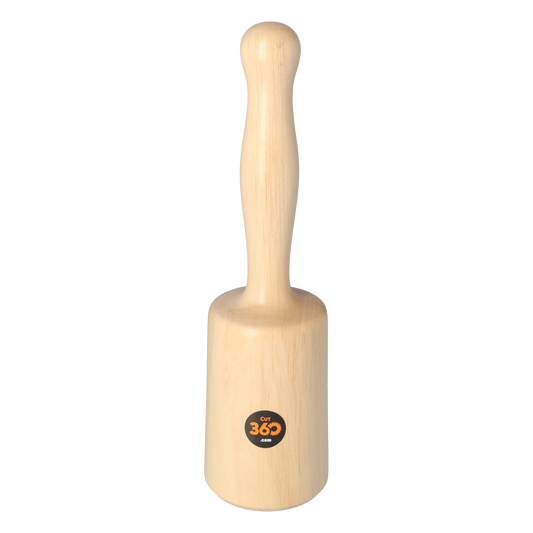 Cut360 Bildhauerklüpfel | konisch aus einem Stück Weißbuche | 80 mm | Länge: 295 mm | Gewicht: 525 g | Holzhammer für Schnitzarbeiten | Schnitzhammer & Klopfwerkzeug vereint zum Künstlerwerkzeug