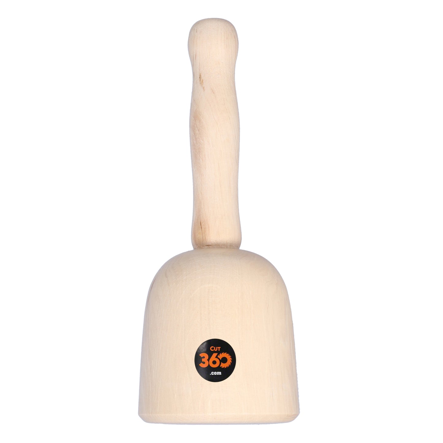 Cut360 Bildhauerklüpfel | Glockenform | 100 mm | Länge: 260 mm | Gewicht: 567 g | Weißbuche gedrechselt | Holzhammer für Schnitzarbeiten | Schnitzhammer & Klopfwerkzeug vereint zum Künstlerwerkzeug