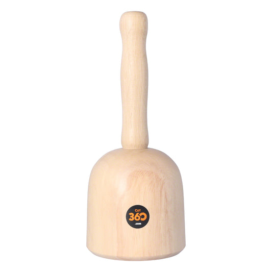 Cut360 Bildhauerklüpfel | Glockenform | 110 mm | Länge: 260 mm | Gewicht: 745 g | Weißbuche gedrechselt | Holzhammer für Schnitzarbeiten | Schnitzhammer & Klopfwerkzeug vereint zum Künstlerwerkzeug