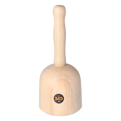 Cut360 Bildhauerklüpfel | Glockenform | 110 mm | Länge: 260 mm | Gewicht: 745 g | Weißbuche gedrechselt | Holzhammer für Schnitzarbeiten | Schnitzhammer & Klopfwerkzeug vereint zum Künstlerwerkzeug