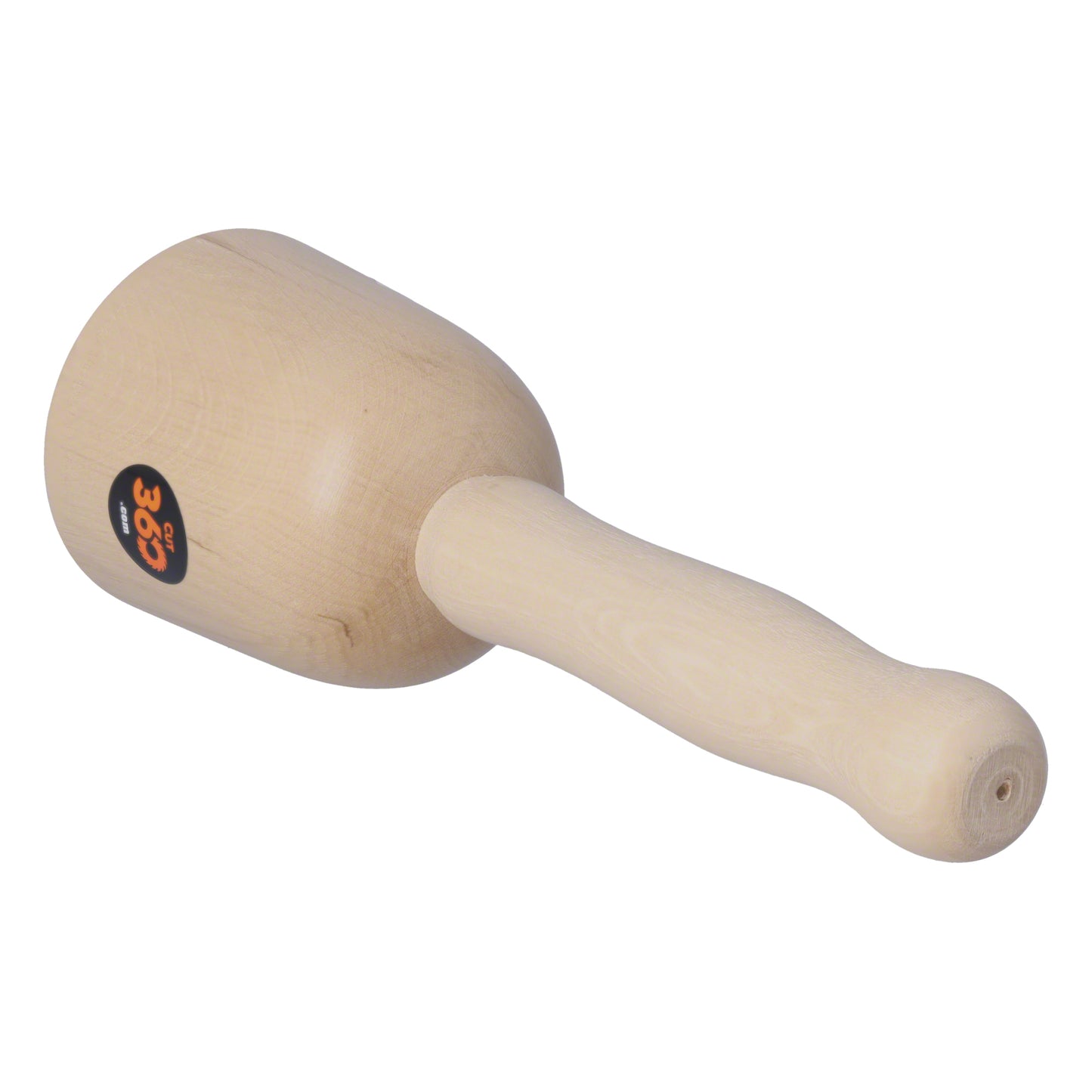 Cut360 Bildhauerklüpfel | Glockenform | 80 mm | Länge: 260 mm | Gewicht: 363 g | Weißbuche gedrechselt | Holzhammer für Schnitzarbeiten | Schnitzhammer & Klopfwerkzeug vereint zum Künstlerwerkzeug