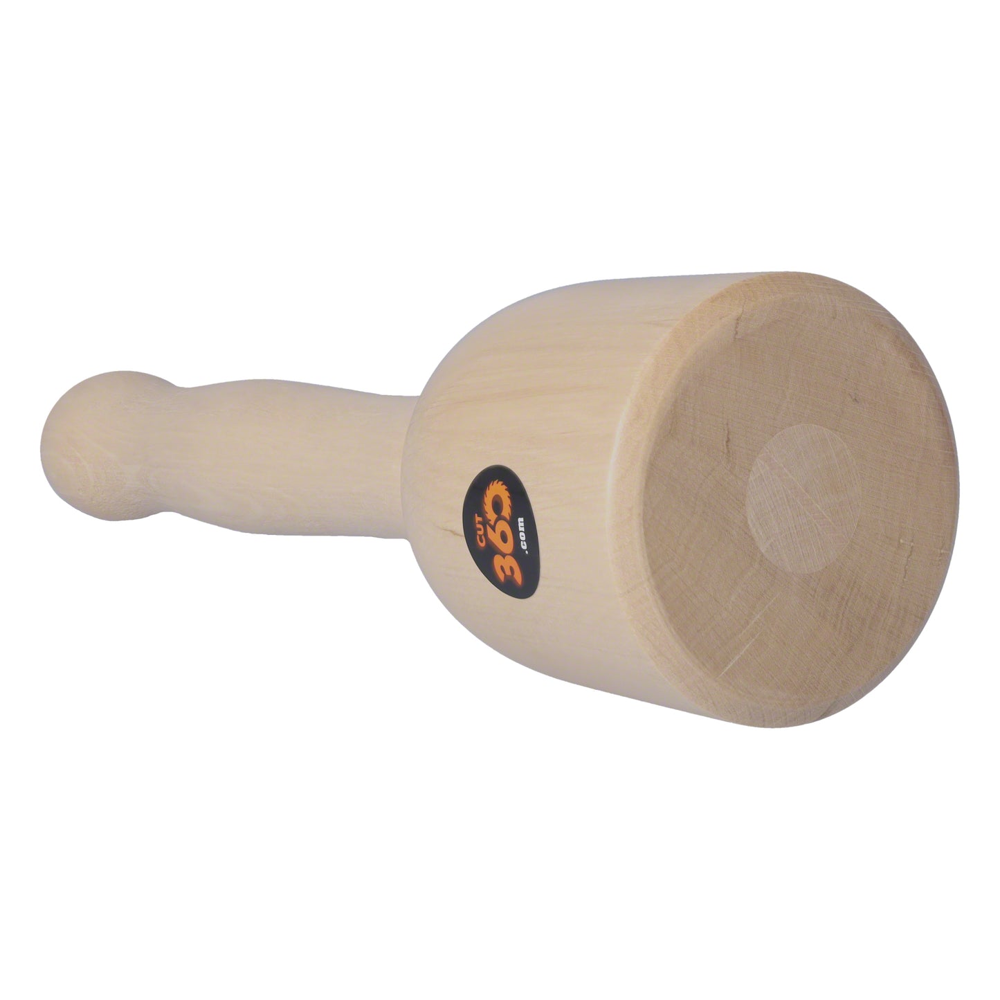 Cut360 Bildhauerklüpfel | Glockenform | 80 mm | Länge: 260 mm | Gewicht: 363 g | Weißbuche gedrechselt | Holzhammer für Schnitzarbeiten | Schnitzhammer & Klopfwerkzeug vereint zum Künstlerwerkzeug