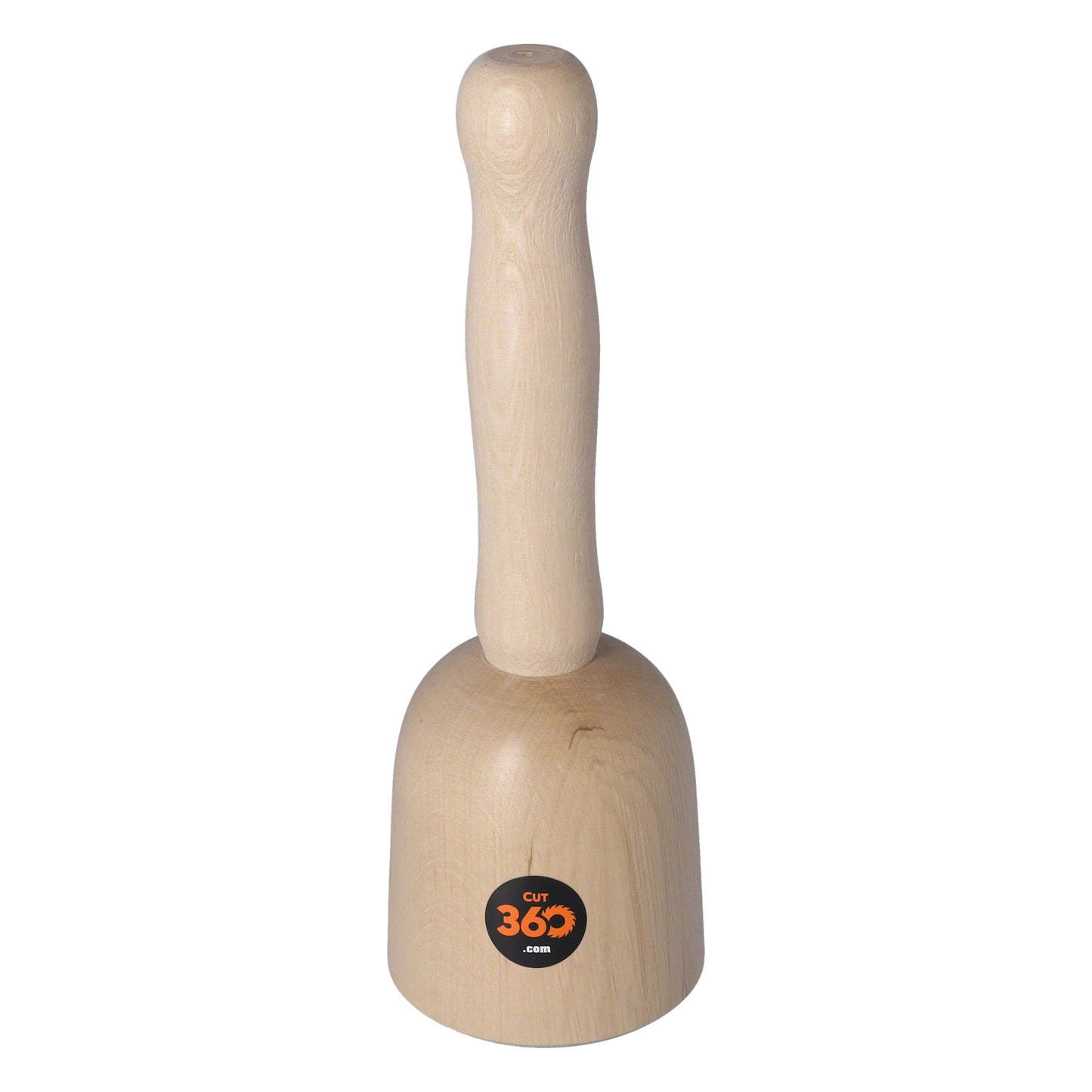 Cut360 Bildhauerklüpfel | Glockenform | 80 mm | Länge: 260 mm | Gewicht: 363 g | Weißbuche gedrechselt | Holzhammer für Schnitzarbeiten | Schnitzhammer & Klopfwerkzeug vereint zum Künstlerwerkzeug