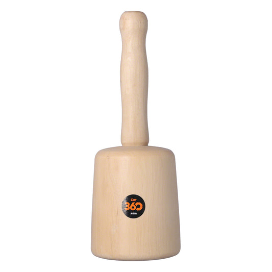 Cut360 Bildhauerklüpfel | konisch | 110 mm | Länge: 260 mm | Gewicht: 818 g | Weißbuche gedrechselt | Holzhammer für Schnitzarbeiten | Schnitzhammer & Klopfwerkzeug vereint zum Künstlerwerkzeug