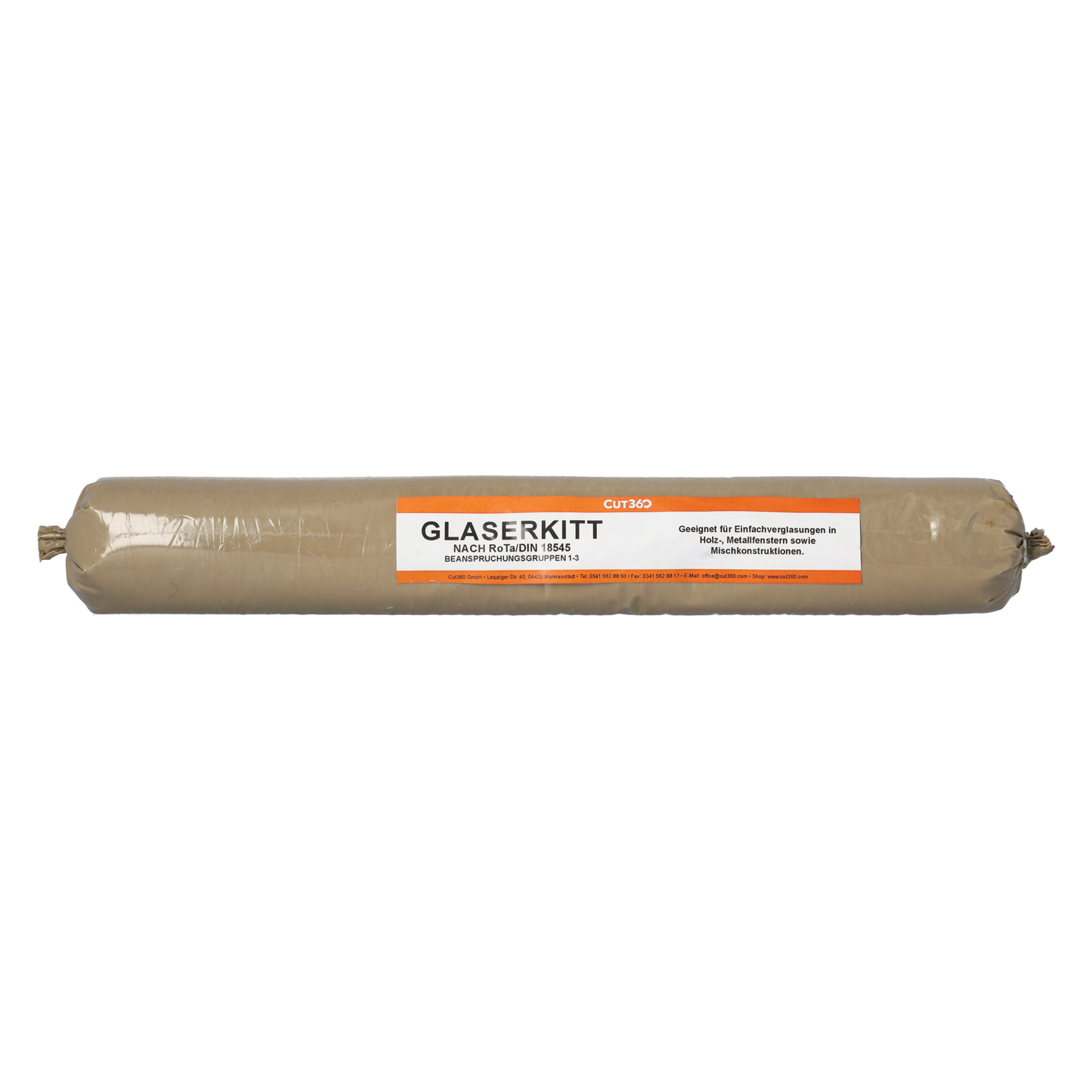 CUT360 SB 11 Glaserkitt | Fensterkitt für Einfachverglasung | 1 kg, 5 kg oder 15 kg zur Auswahl  weichplastisch, leicht zu verarbeiten | Geeignet für Holz- & Metallrahmen, wetterbeständig & langlebig