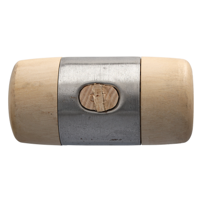 Cut360 Holzhammer | Weißbuche und aufgepresstem Metallmantel | Ø 70 mm Länge: 140 mm | 560 g | Vielseitiger Holzklopfer für Holzbearbeitung | Klöpfel für Zimmerleute, Tischler & Schreiner