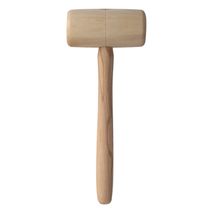 Cut360 Holzhammer | Weißbuche | Ø 60 mm Länge: 120 mm | 300 g | Vielseitiger Holzklopfer für Holzbearbeitung und Schnitzprojekte | Klöpfel für Zimmerleute, Tischler & Schreiner