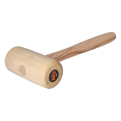 Cut360 Holzhammer | Weißbuche | Ø 60 mm Länge: 120 mm | 300 g | Vielseitiger Holzklopfer für Holzbearbeitung und Schnitzprojekte | Klöpfel für Zimmerleute, Tischler & Schreiner