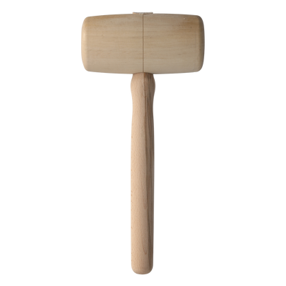 Cut360 Holzhammer | Weißbuche | Ø 80 mm Länge: 160 mm | 650 g | Vielseitiger Holzklopfer für Holzbearbeitung und Schnitzprojekte | Klöpfel für Zimmerleute, Tischler & Schreiner