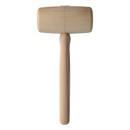Cut360 Holzhammer | Weißbuche | Ø 80 mm Länge: 160 mm | 650 g | Vielseitiger Holzklopfer für Holzbearbeitung und Schnitzprojekte | Klöpfel für Zimmerleute, Tischler & Schreiner