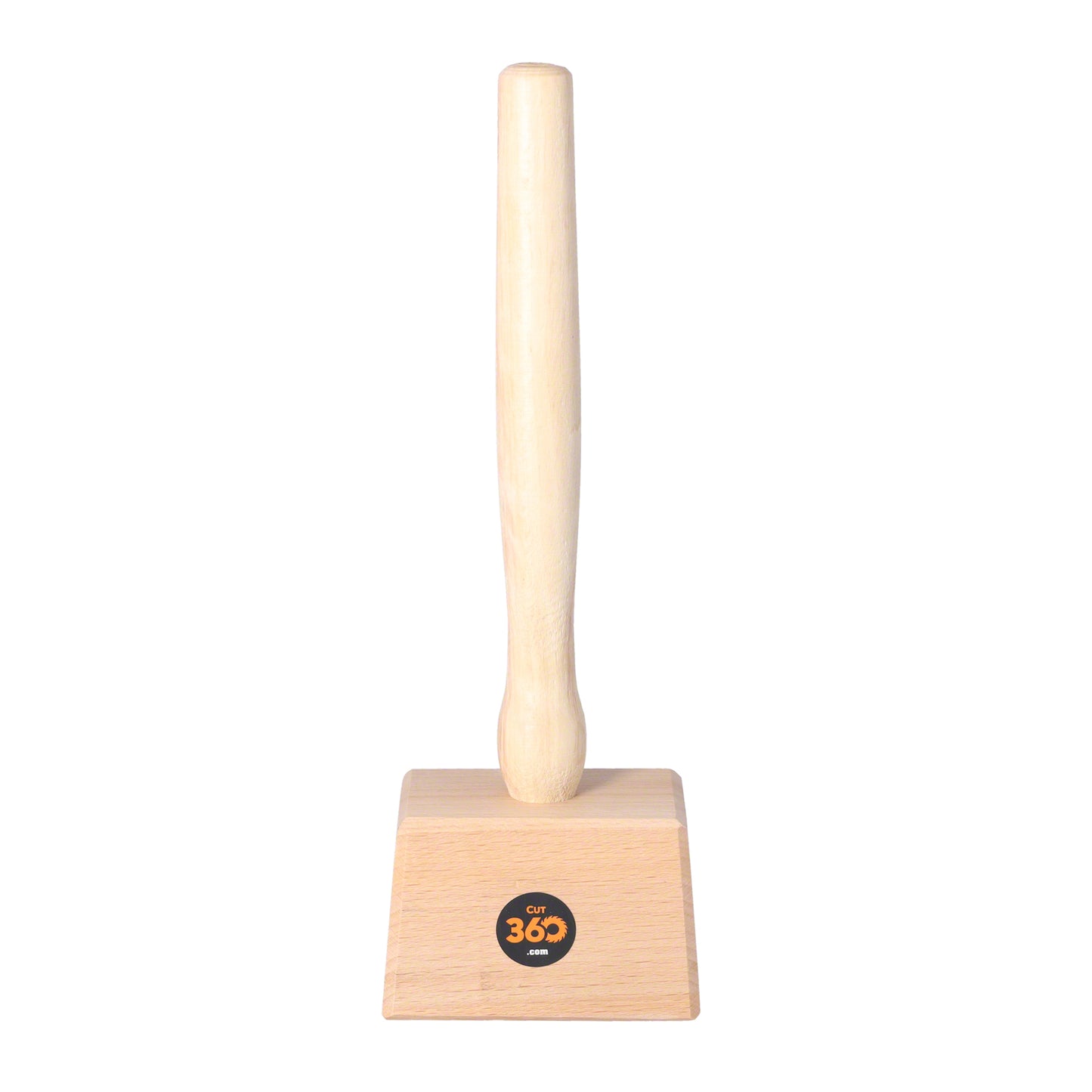 Cut360 Schreinerklüpfel Rotbuchenholz mit Eschestiel | 55 x 100 x 70 mm | 380 g | Holzhammer für Tischler- u. Zimmerhandwerk | Schnitzhammer und Klopfwerkzeug vereint für präzise Ergebnisse