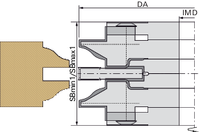 5554 Konterprofil-Garnitur 160x37-48x30mm Z=2 N [N]