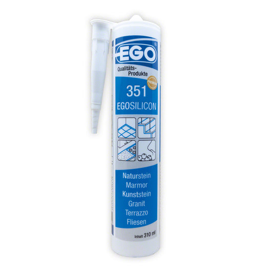 EGOSILICON 351| 310 ml |Jasmin | Silikon-Dichtstoff für den Natursteinbereich | haftstarker, natursteinverträglicher, anwendungsfertiger 1K-Silikon-Dichtstoff zur dauerhaften, hochwertigen Abdichtung