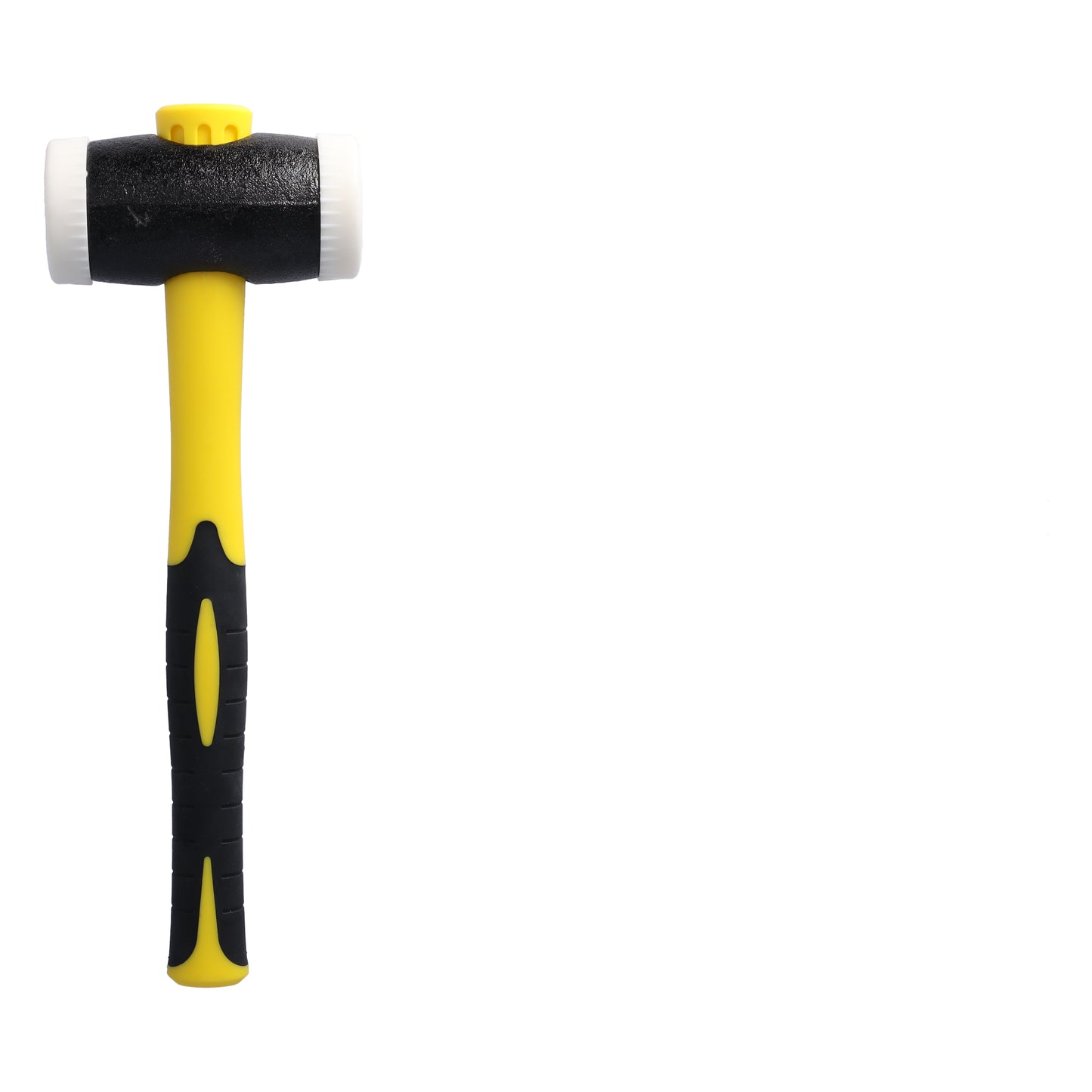 THOREX Hammer mit Nylon Einsätze, Rund (Ø) 63 mm, 2.250 g, mit Holzstiel