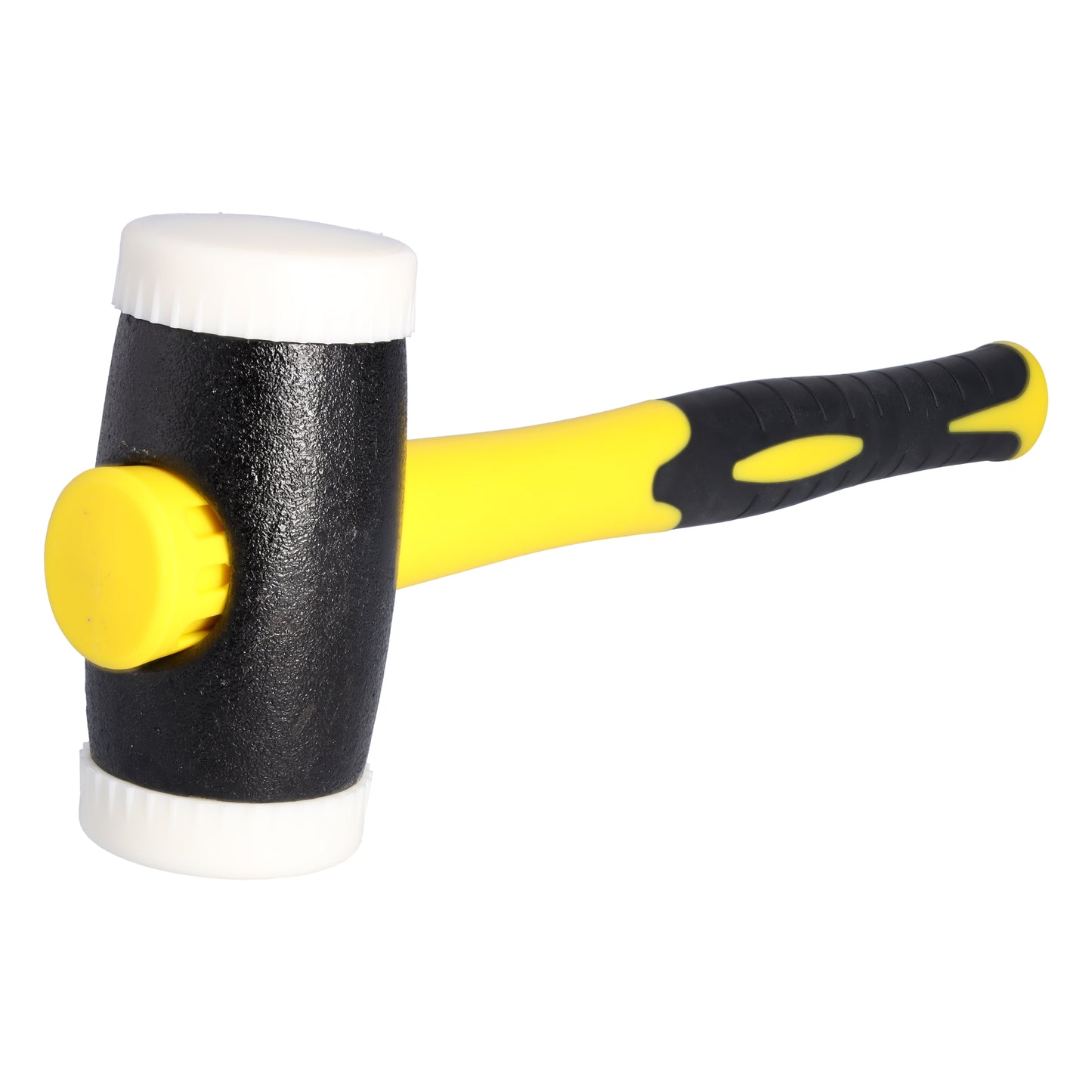 THOREX Hammer mit Nylon Einsätze, Rund (Ø) 63 mm, 2.250 g, mit Holzstiel