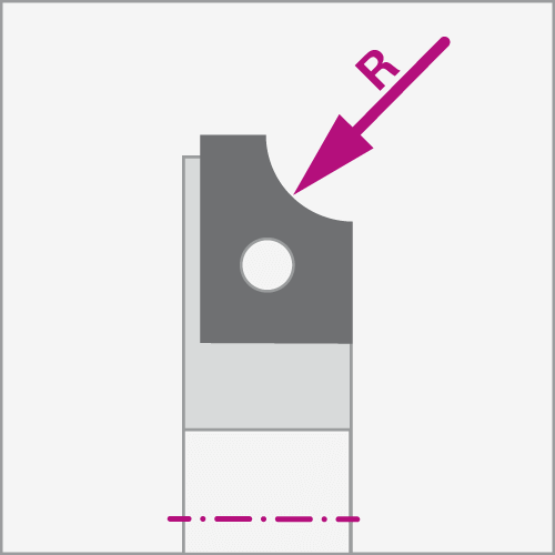 Stehle 1577 Rundstar-Messerkoepfe 140x32x30mm Z=2 Radius 2,3 und 5