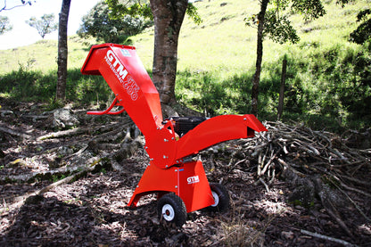 Häcksler 600 mit Loncin G200F Motor 6 PS / 4,4 kW | max. 5 cm Astdurchmesser | Rotorschreddersystem mit 2 PRO-Messern + Gegenmesser | kompakt, klappbar, Profiqualität für Garten & Landschaft