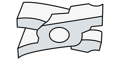 Falzzange R8, 45° gebogen, 280 mm – mit aufgeschweißtem Radius 8 mm, KTL-beschichtet, rot kunststoffbeschichtet, für Zink, Alu & Kupferblech – Spenglerwerkzeug 282159