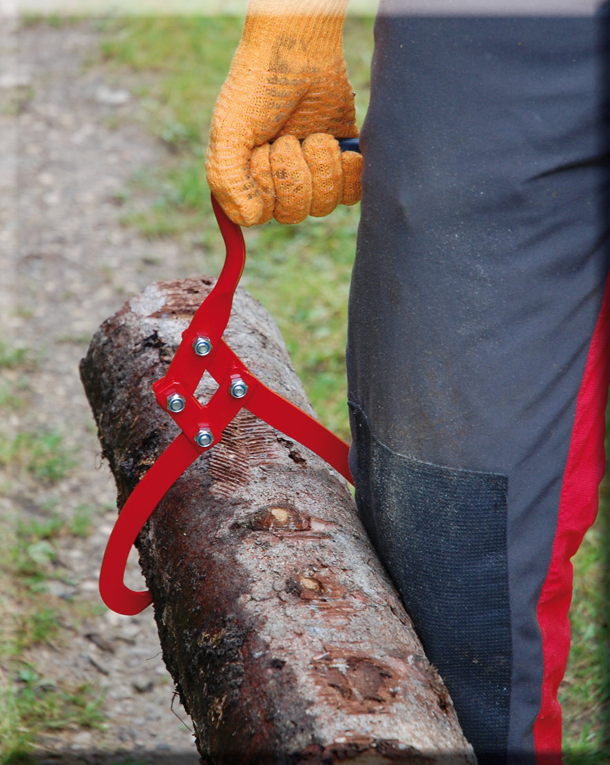 STUBAI Forst-Handpackzange 190 mm | Holzgreifer Forstzange | Vorlieferzange für den Transport von kleinen Baumstämmen