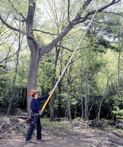 Silky Profi-Teleskopsäge Hayate 7700 (4-teilig) – 2,7–7,7 m Reichweite, 420 mm Sägeblatt, grob 6,5 ZpZ, Mirai-Me Verzahnung, Profi-Qualität für Baumpflege und präzise Schnitte in großer Höhe