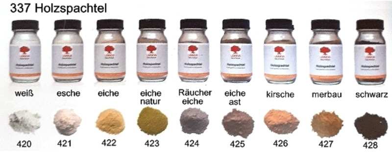 LEINOS 337 Holzspachtel 0,5l, Räuchereiche