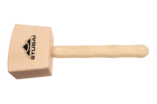 Stubai Tischler Holzhammer 1005 – Schreinerklüpfel 80 × 140 mm, 650 g – Rotbuchenholz-Kopf & Eschestiel – Holzhammer für Tischler, Zimmerer & Schnitzer – präzises Klopfwerkzeug, ergonomisch & lackiert