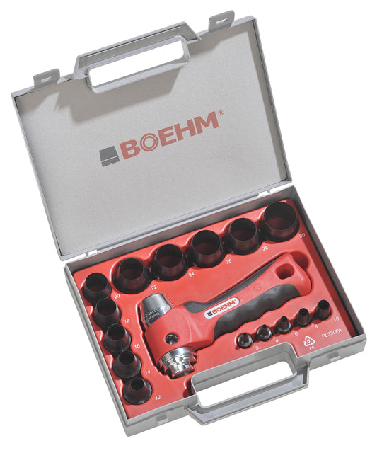 BOEHM JLB330PA Locheisensatz 2-30mm inkl. Halter im Kunststoffkoffer