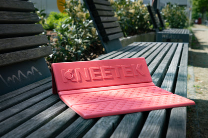 KNEETEK faltbares, leichtes Sitzkissen, rotes faltbares Sitzpolster für Konzerte, Stadionbesuche