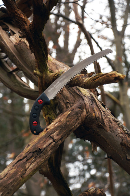 Silky Handsäge Zübat Professional 300mm, 7,5 Zähne/30mm, gebogen – Präzise und effiziente Säge für anspruchsvolle Schnittarbeiten im professionellen Einsatz mit gebogener Klinge für bessere Handhabung