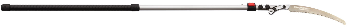 SILKY Zübat Professional Stangensäge 2-teilig 2,0–3,3 m | 330 mm Zugsägeblatt 7,5 Z/30 mm | ovale Alu-Teleskopstange, Doppel-Verriegelung | Gummigriff & Stoßschutz | HookFox optional | Baumpflege