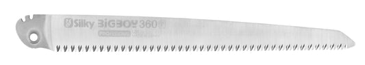 Silky Ersatzblatt BigBoy 360 mm rot, grob – Mirai-Me Verzahnung 7 ZpZ, für frisches Holz, schnelle saubere Schnitte, geringerer Kraftaufwand, Original Ersatzklinge für Klappsäge BigBoy