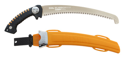 SILKY Profi-Baumsäge Sugoi 330 mm | 6,5 Zähne/30 mm grob | Mirai-Me Verzahnung nachschärfbar | gebogenes Sägeblatt | ergonomischer Gummigriff | präzise Schnitte in engen Astgabeln