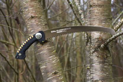 SILKY Profi-Baumsäge Sugoi 330 mm | 6,5 Zähne/30 mm grob | Mirai-Me Verzahnung nachschärfbar | gebogenes Sägeblatt | ergonomischer Gummigriff | präzise Schnitte in engen Astgabeln