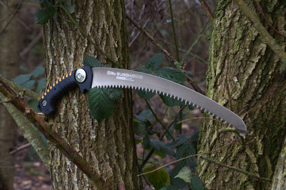 SILKY Profi-Baumsäge Sugoi 420 mm | gebogenes Sägeblatt, 6,5 Zähne/30 mm grob | Mirai-Me Verzahnung nachschärfbar | ergonomischer Gummigriff | präzise Zugsäge für Baumpflege