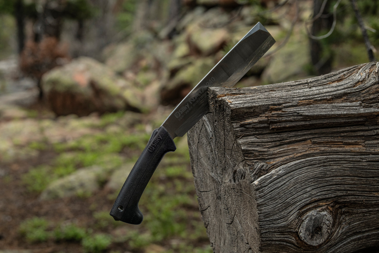 Silky Haumesser NATA 210 mm - doppelseitig mit Genki Griff | Eigenschaften eines Beils und eines Messers vereint