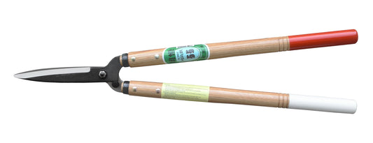 OKATSUNE 204 Karikomi-Heckenschere | Mittlere japanische Heckenschere mit 145 mm Klinge, 45 cm Holzgriffen, ultraleicht, extrem scharf für Formschnitt an Hecken & Sträuchern