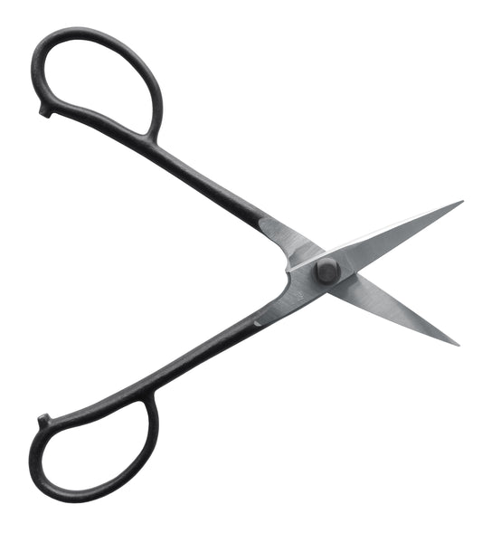 OKATSUNE Bonsai-Schere 206 | leichte Präzisions-Gartenschere mit langer Reichweite | 220 mm gesamt, 55 mm Spitze | 60–61 HRC Izumo Yasugi-Stahl, hohlgeschliffen | für Triebe & Blätter