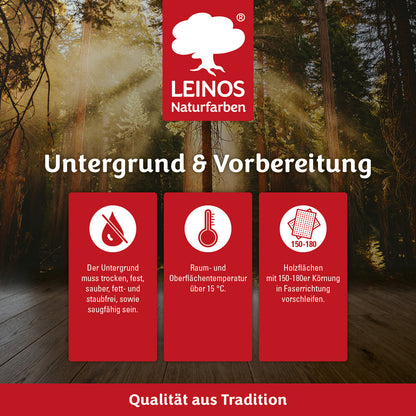 LEINOS Holzöl 10 l | Hartöl Pinie für Tische Möbel Arbeitsplatten | Teak Eiche Möbelöl für effektive Versiegelung und langanhaltenden Schutz im Innenbereich