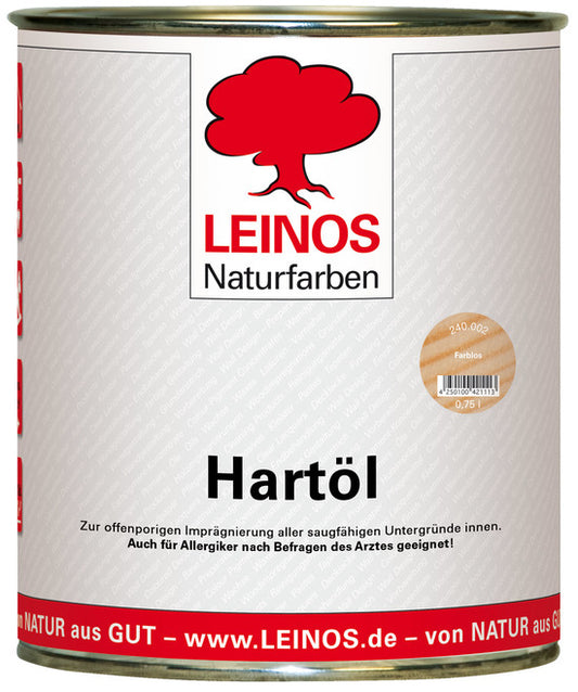 LEINOS Holzöl 750 ml | Hartöl Farblos für Tische Möbel Arbeitsplatten | Teak Eiche Möbelöl für effektive Versiegelung und langanhaltenden Schutz im Innenbereich