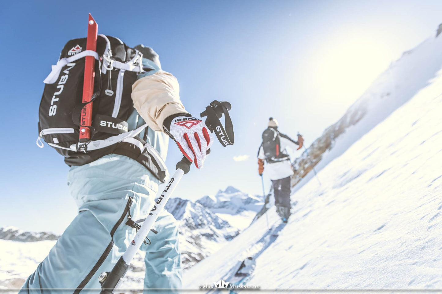 STUBAI Tourenpickel Tour Ultralight | 52 cm | Eispickel für Bergsteiger und Skitouren, ohne Manschette, mit Handschlaufe