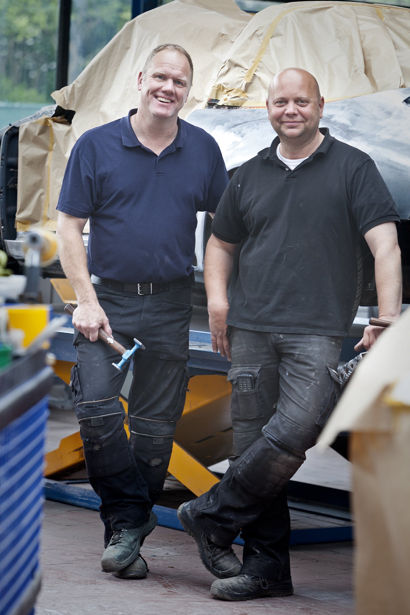 Picard Hebel- und Ausbeuleisen  950 g, 390 mm blau lackiert