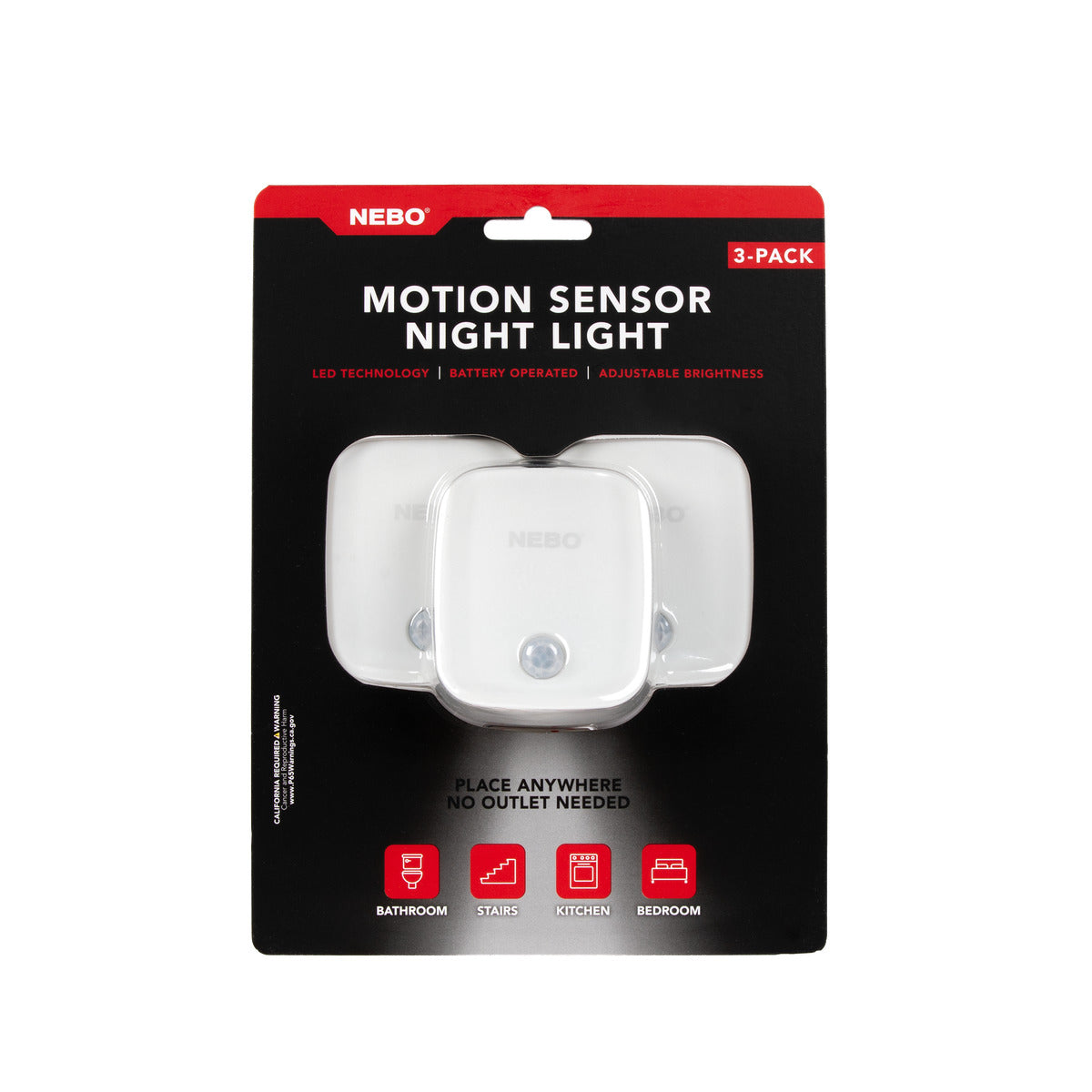 Nebo Motion Sensor Night Light Bewegungsmelder 3er Pack