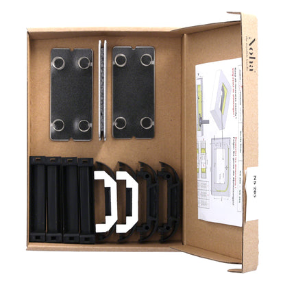 No-Ha NS einseitig oder zweiseitiger Schiebetürgriff für Schiebetüren (Türdicke 27 mm+, 37 mm+, 43 mm+, 48 mm+)