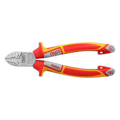 NWS Elektriker-Seitenschneider 1351-49-VDE-160 | mit Abisolierfunktion für ein- und mehrdrähtige Leiter mit 1,5 mm² und 2,5 mm² Leiterquerschnitt