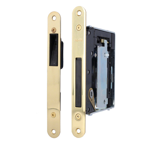 No-Ha Mini 937 S0 Magnetschloss mit Verriegelung für Drehtüren, WC - Lange Verriegelungsplatte