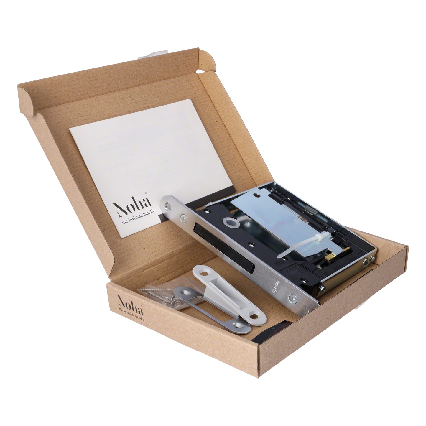 No-Ha® mini 938 | unsichtbarer Türgriff mit Magnetschloss für Drehtüren und weitere | vielseitig, wartungsfrei | Minimalistischer Türknauf passend für Türdicken von 36 mm bis 80 mm