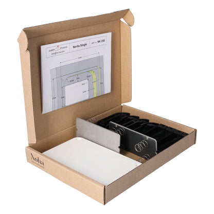 No-Ha NK 250 single für Möbeltüren Schranktüre Türdicke 19mm - 27mm (2 Stück)