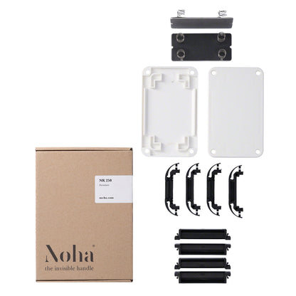 No-Ha NK 250 single für Möbeltüren Schranktüre Türdicke 19mm - 27mm (2 Stück)