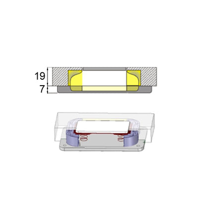 No-Ha NK 250 single für Möbeltüren Schranktüre Türdicke 19mm - 27mm (2 Stück)