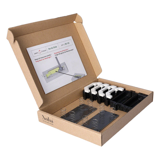 No-Ha NS einseitig oder zweiseitiger Schiebetürgriff für Schiebetüren (Türdicke 27 mm+, 37 mm+, 43 mm+, 48 mm+)